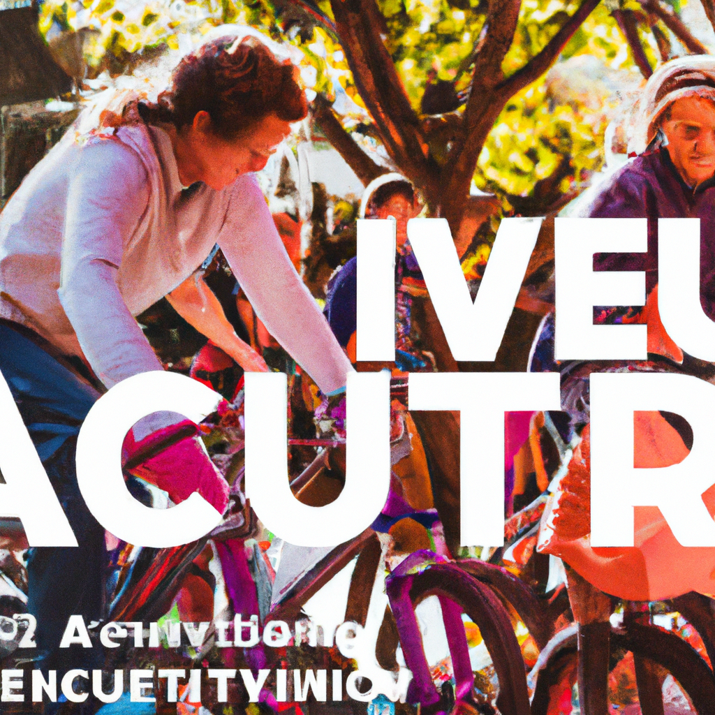 Group of people enjoying a park activity with neon overlays showing micro interactions